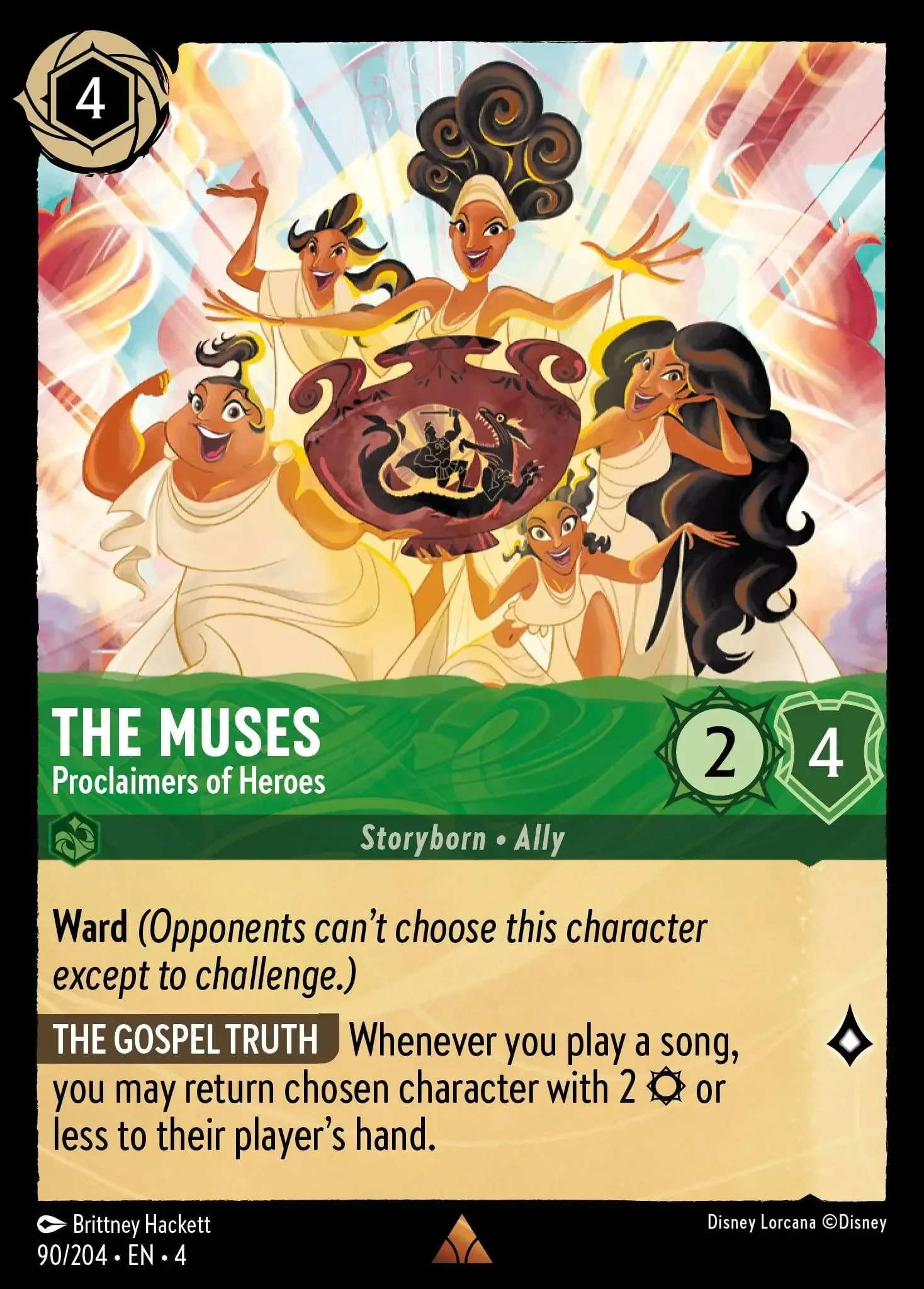 2024 Ursula's Return The Muses - Proclaimers of Heroes Rare #90 Rare card image