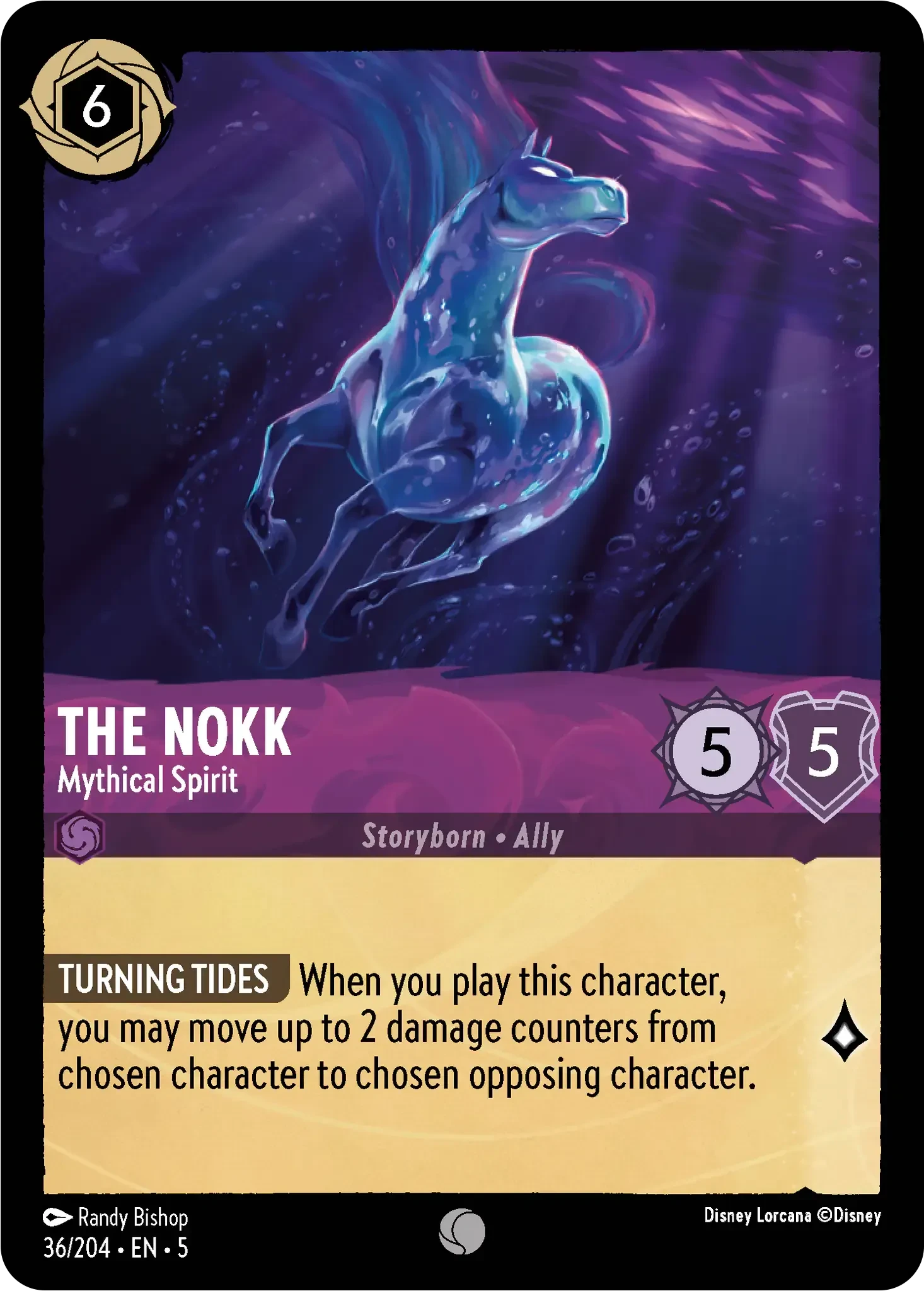 2024 Shimmering Skies The Nokk - Mythical Spirit Common #36 Common card image
