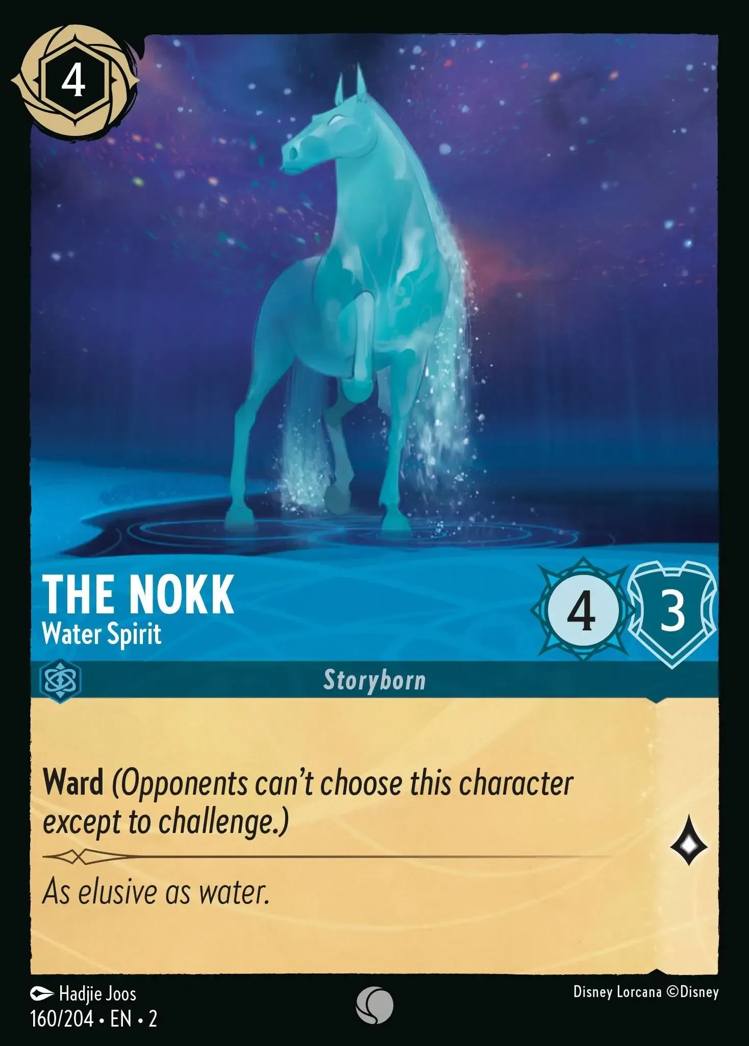 2023 Rise of The Floodborn The Nokk - Water Spirit #160 Common card image