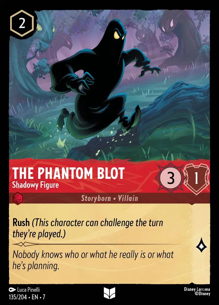 2025 Archazia's Island The Phantom Blot - Shadowy Figure #135 Uncommon card image