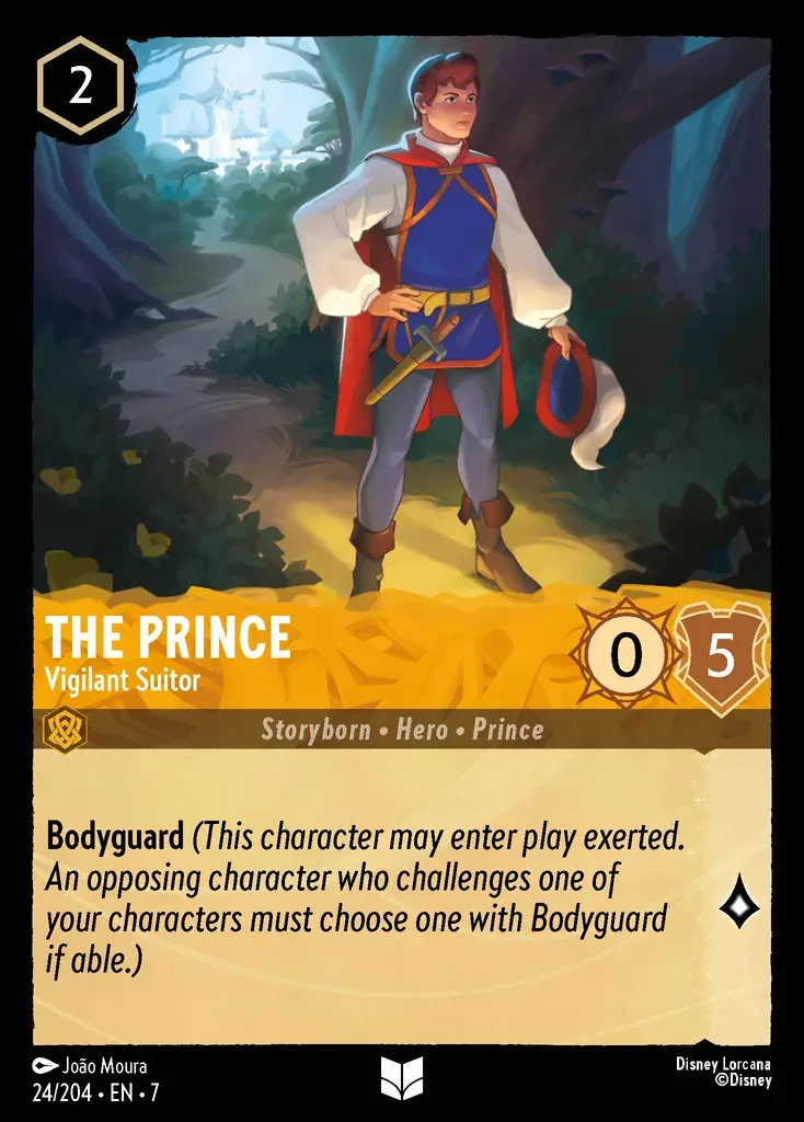 2025 Archazia's Island The Prince - Vigilant Suitor #24 Uncommon card image