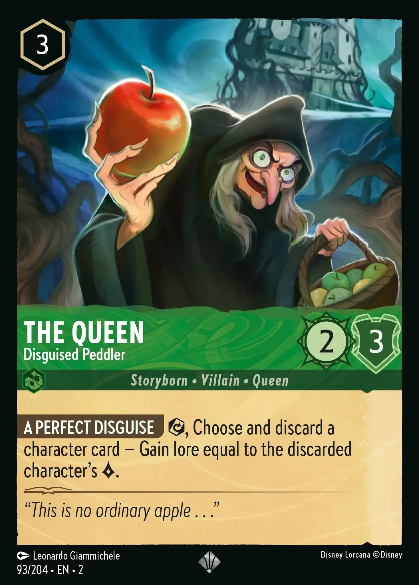 2023 Rise of The Floodborn The Queen - Disguised Peddler #93 Super Rare card image