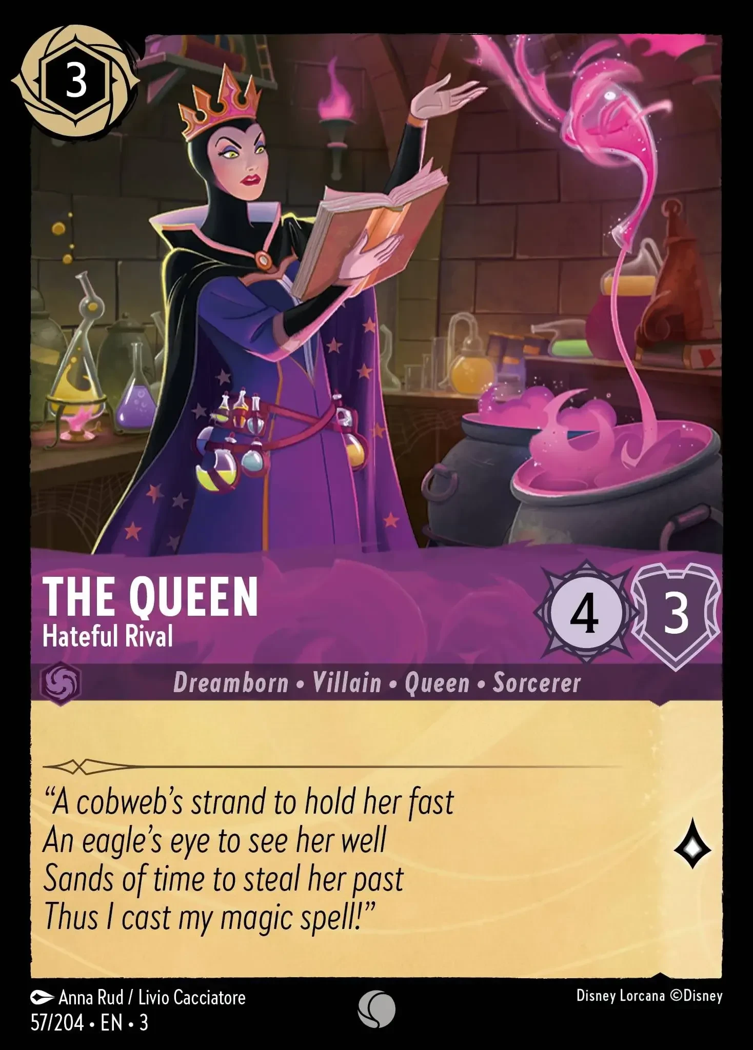 2024 Into the Inklands The Queen - Hateful Rival #57 Common card image