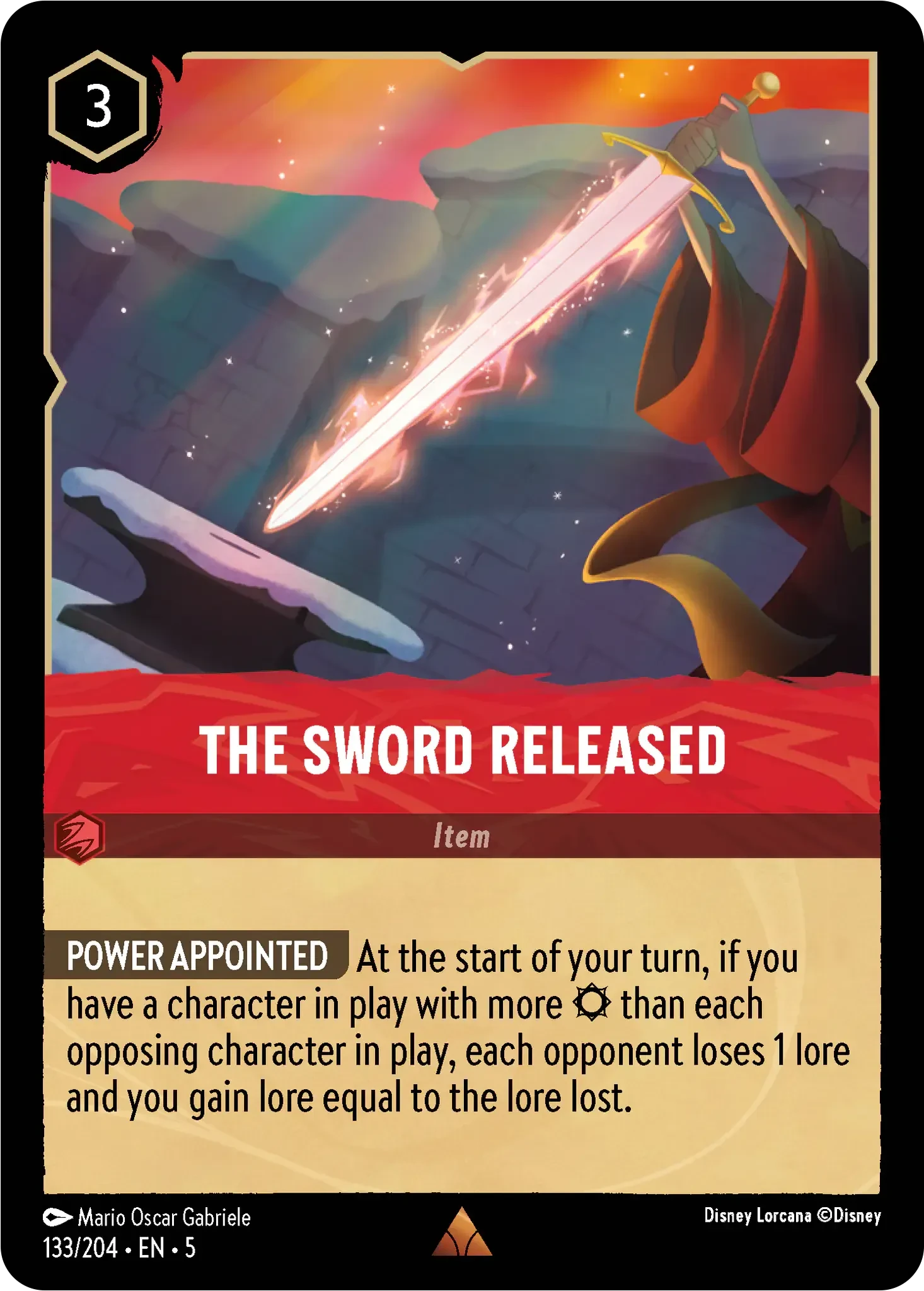 2024 Shimmering Skies The Sword Released #133 Rare card image