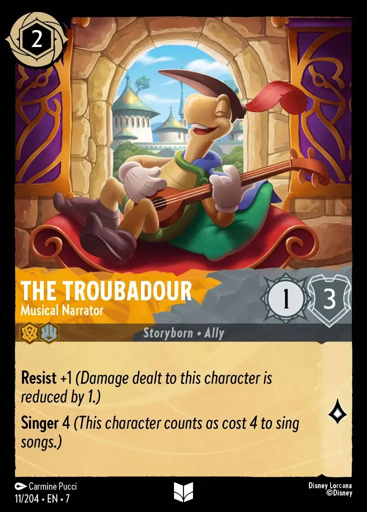 2025 Archazia's Island The Troubadour - Musical Narrator #11 Uncommon card image