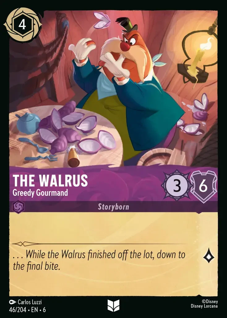 2024 Azurite Sea The Walrus - Greedy Gourmand #46 Uncommon card image