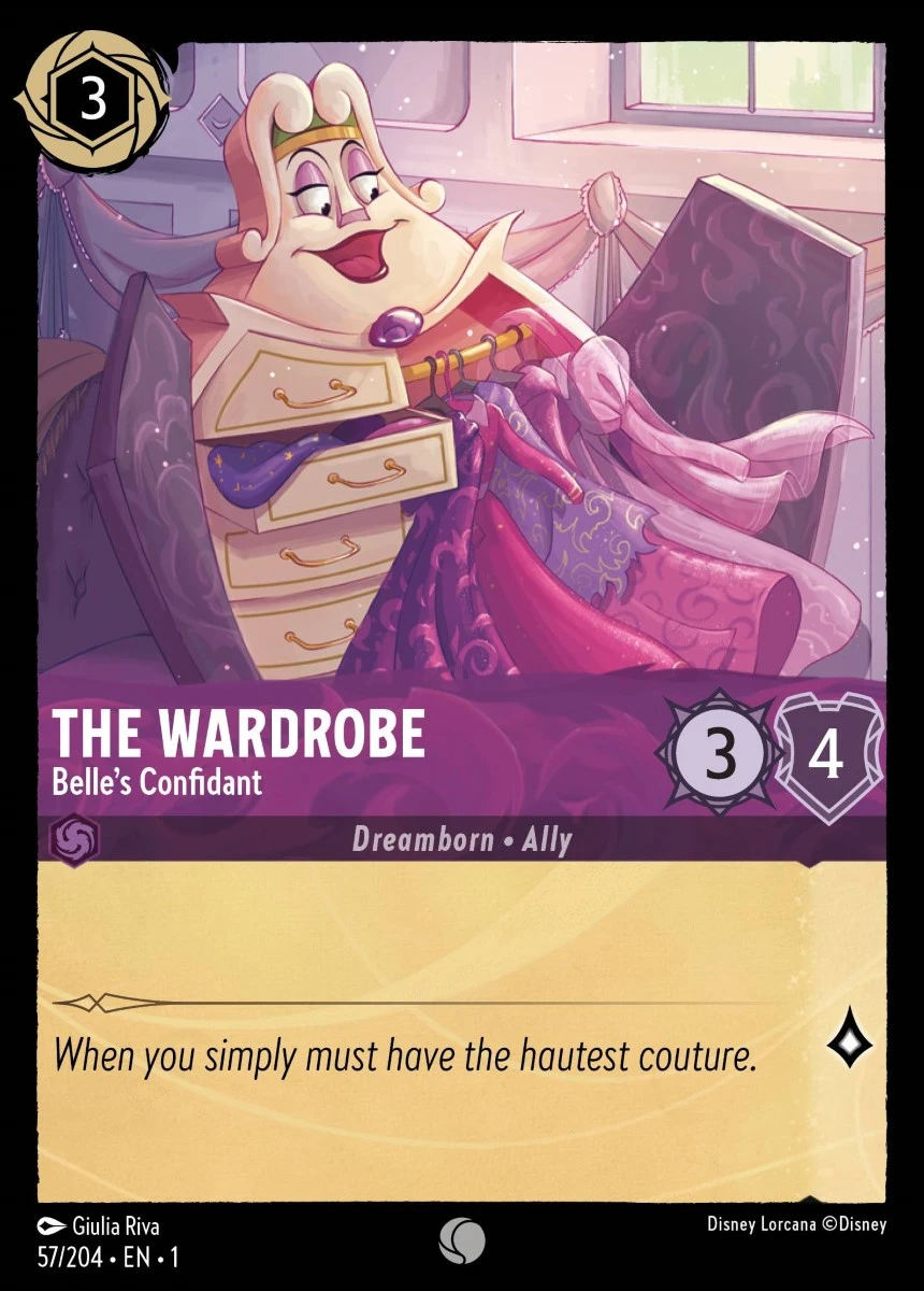 2023 The First Chapter The Wardrobe - Belle's Confidant #57 Common card image