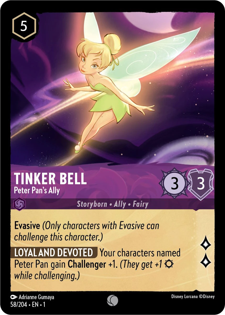 2023 The First Chapter Tinker Bell - Peter Pan's Ally Common #58 Common card image
