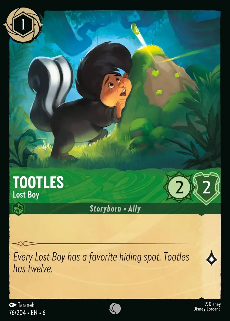 2024 Azurite Sea Tootles - Lost Boy #76 Common card image
