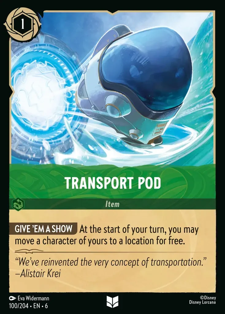 2024 Azurite Sea Transport Pod [Foil] Uncommon #100 Uncommon card image