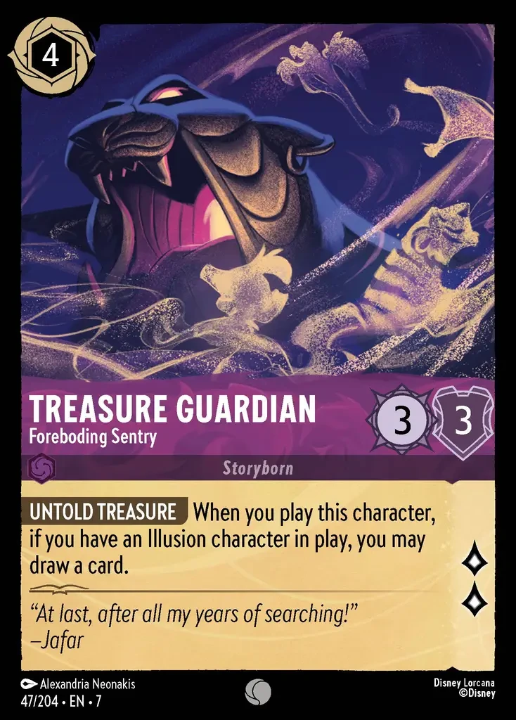2025 Archazia's Island Treasure Guardian - Foreboding Sentry #47 Common card image