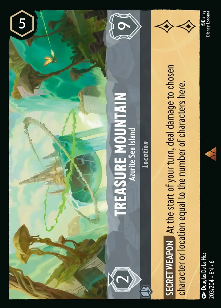 2024 Azurite Sea Treasure Mountain - Azurite Sea Island #203 Rare card image