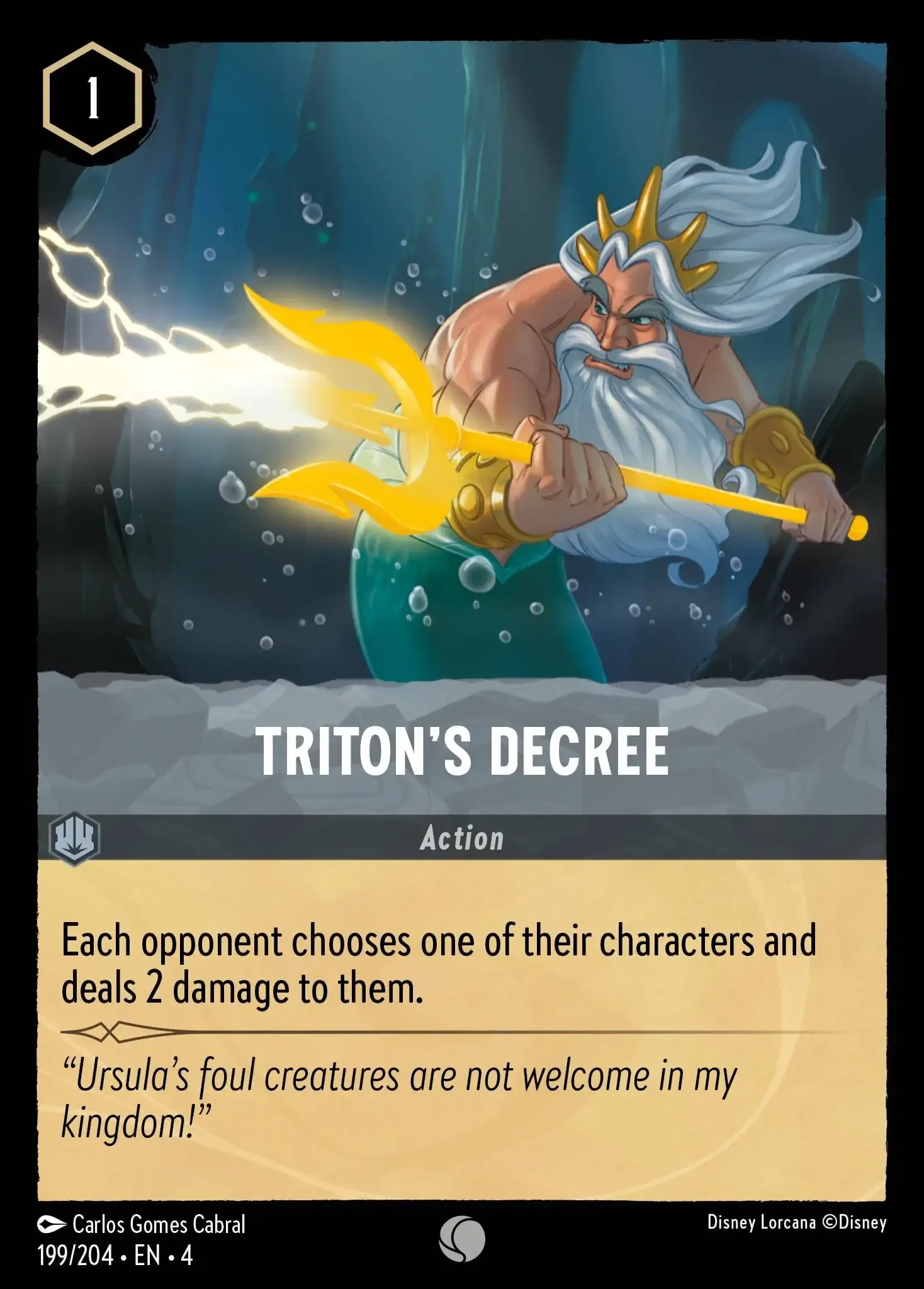 2024 Ursula's Return Triton's Decree Common #199 Common card image