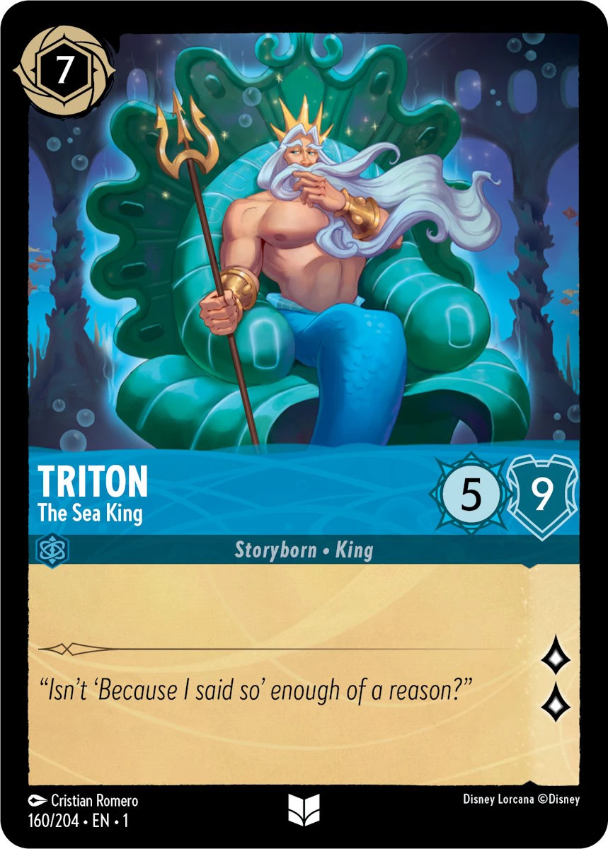 2023 The First Chapter Triton - The Sea King #160 Uncommon card image
