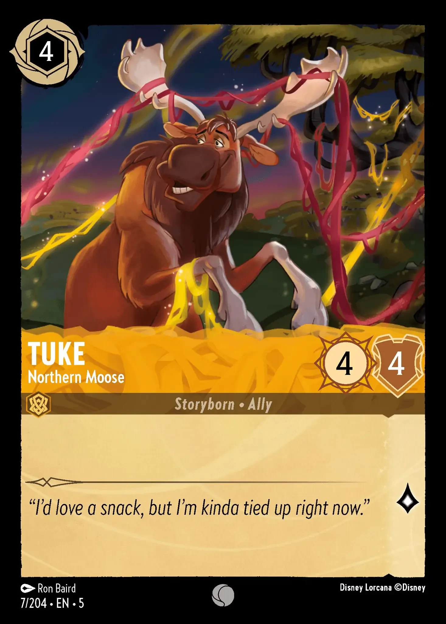 2024 Shimmering Skies Tuke - Northern Moose Common #7 Common card image