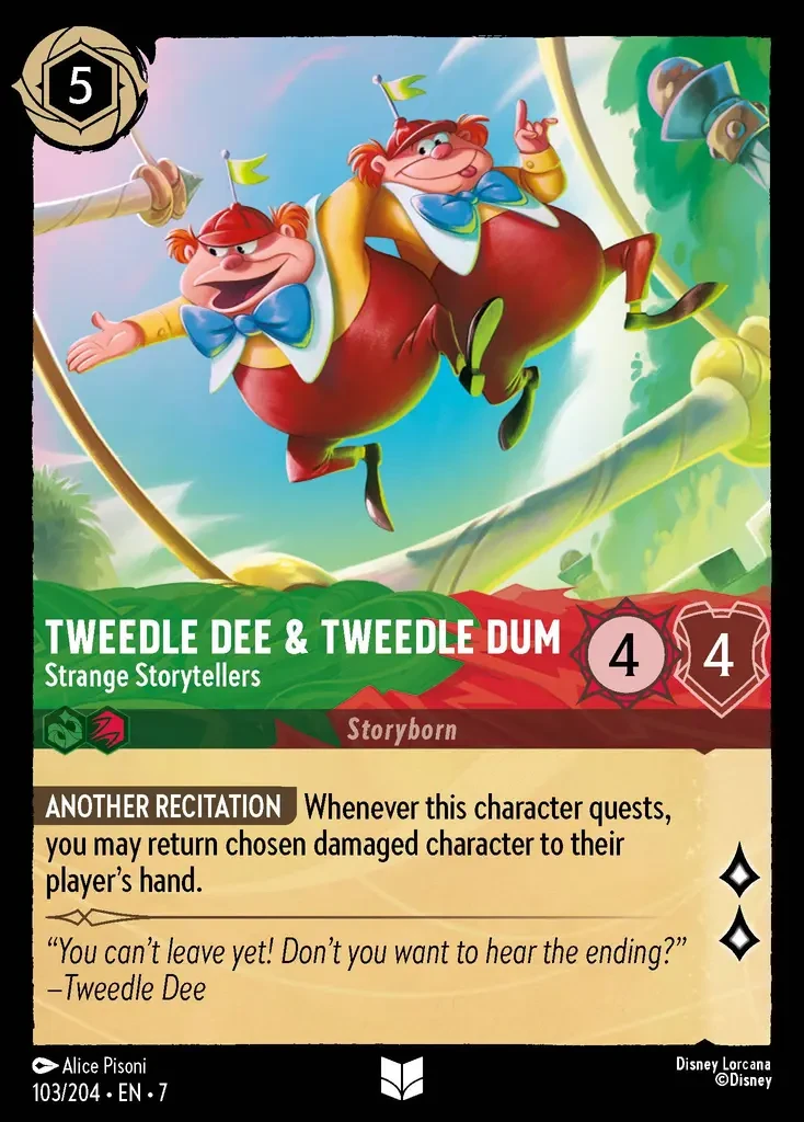 2025 Archazia's Island Tweekdle Dee & Tweedle Dum - Strange Storytellers #103 Uncommon card image