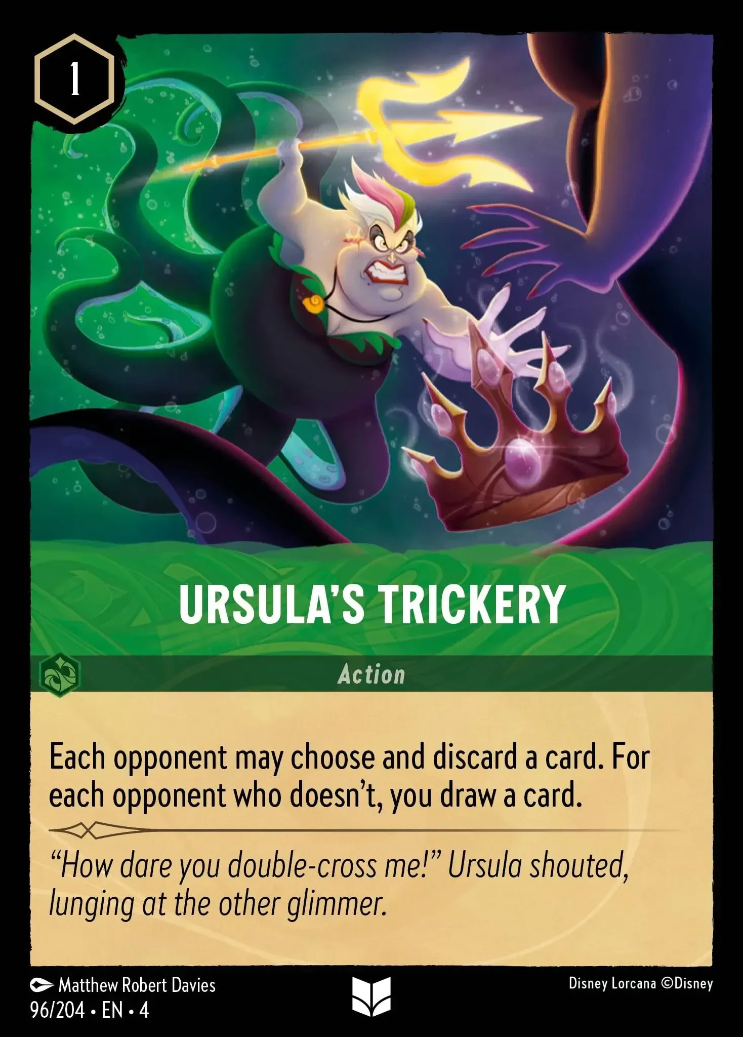 2024 Ursula's Return Ursula's Trickery Uncommon #96 Uncommon card image