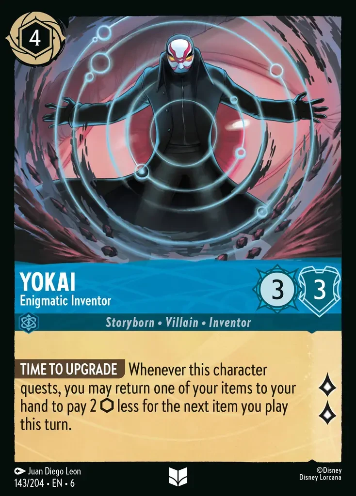 2024 Azurite Sea Yokai - Enigmatic Inventor #143 Uncommon card image