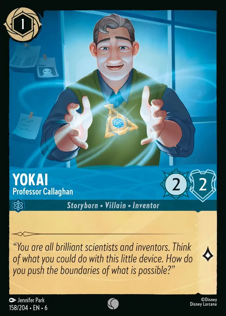 2024 Azurite Sea Yokai - Professor Callaghan #158 Common card image