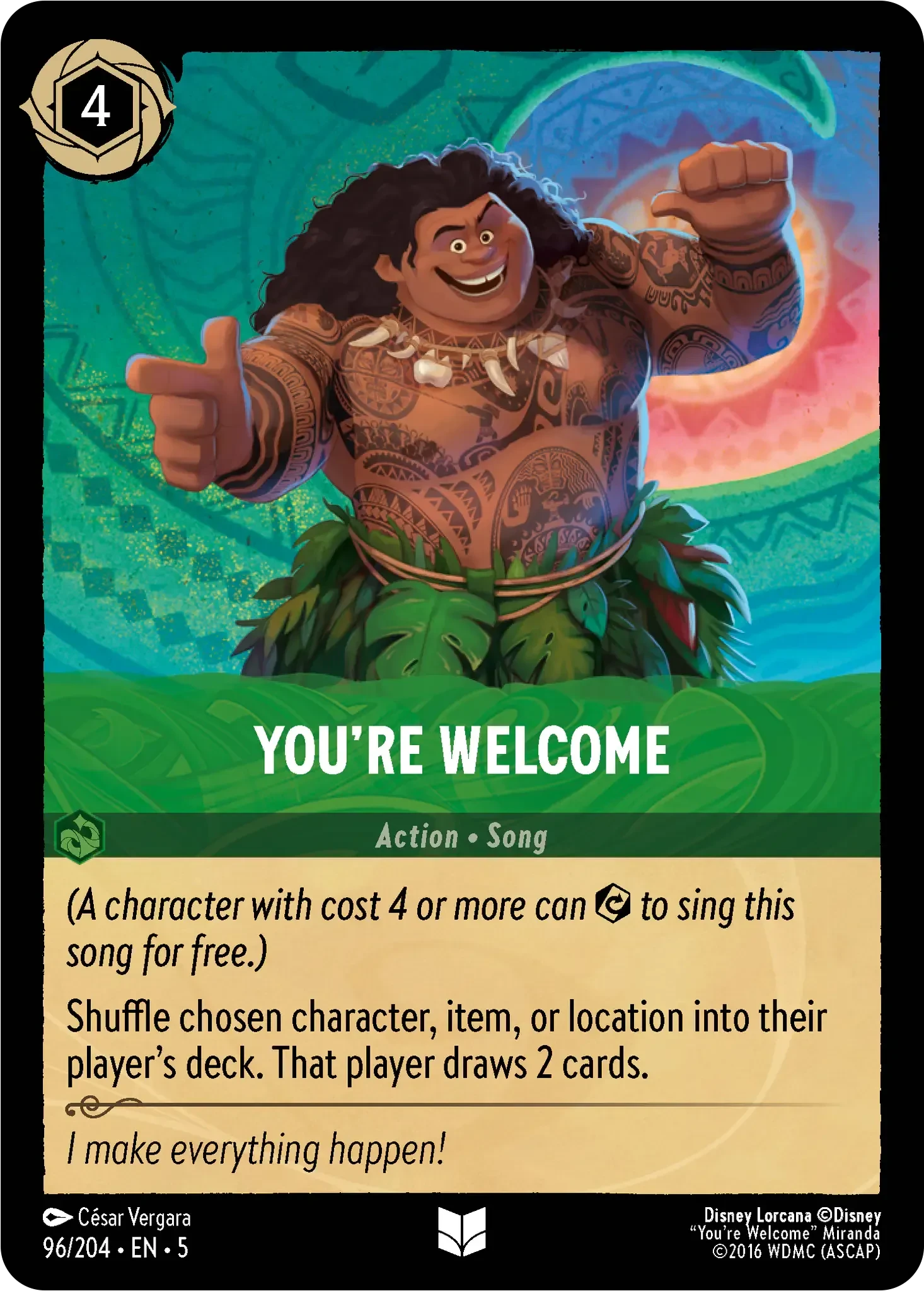2024 Shimmering Skies You're Welcome #96 Common card image