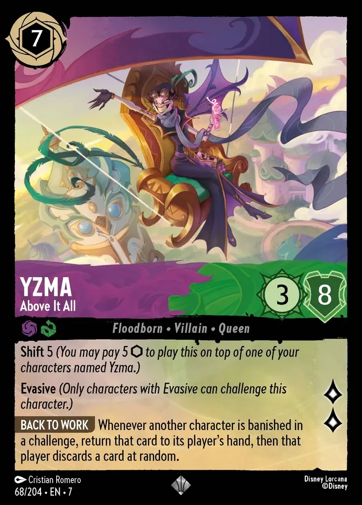 2025 Archazia's Island Yzma - Above It All #68 Super Rare card image