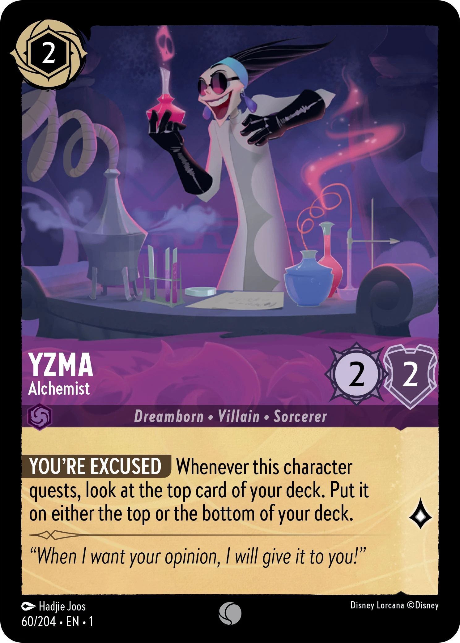 2023 The First Chapter Yzma - Alchemist Common #60 Common card image