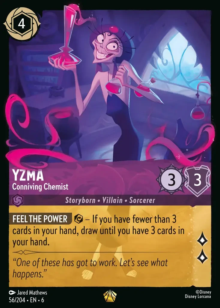 2024 Azurite Sea Yzma - Conniving Chemist #56 Legendary card image